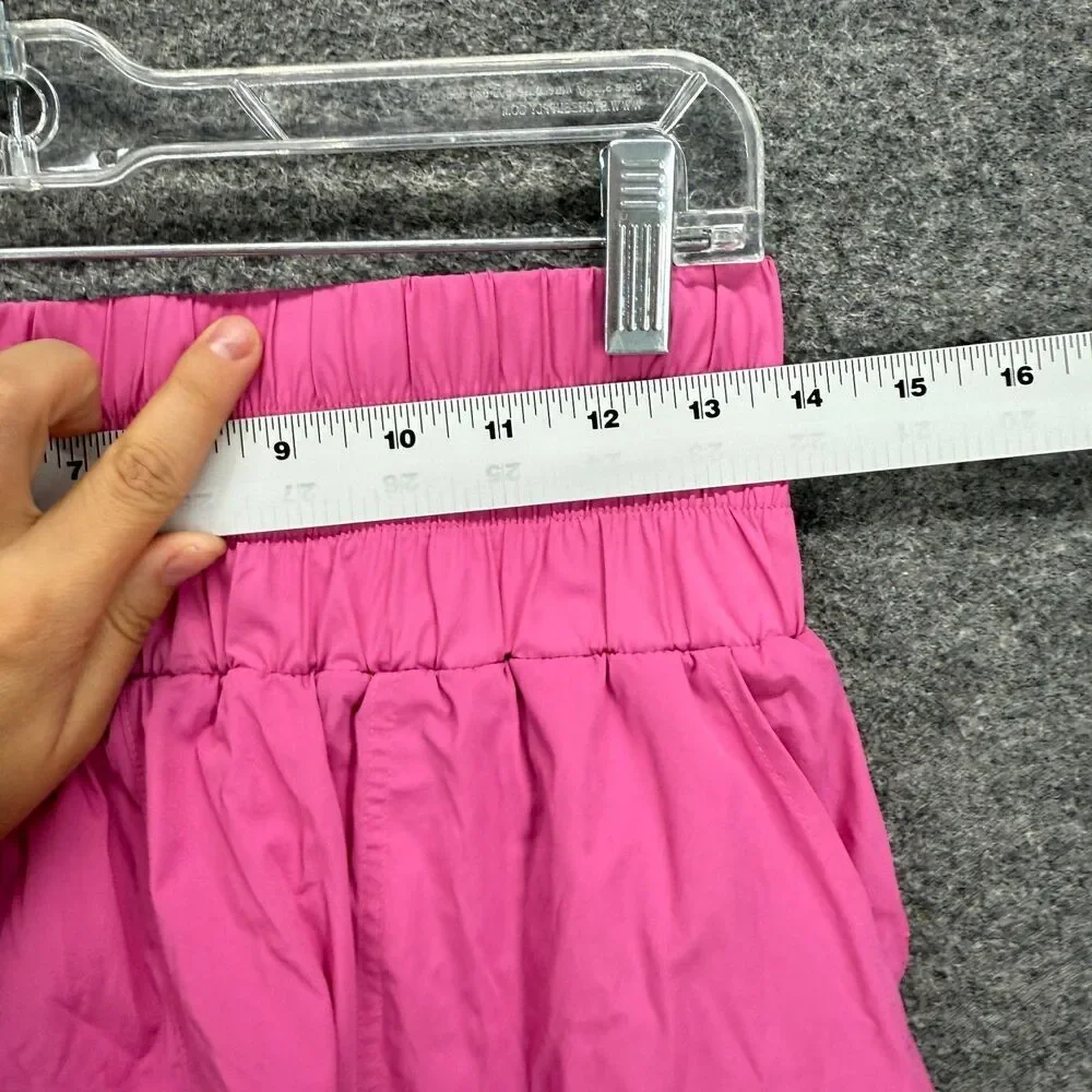 Joy Lab Shorts Girls XS Pink High Rise Pull On Chino Elastic Waist Pockets